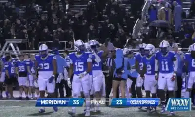 OCEAN SPRINGS FALLS IN 1ST ROUND 35-23 TO MERIDIAN