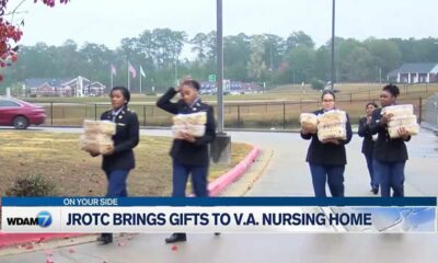 Jefferson Davis JROTC makes special delivery to veterans at VA home