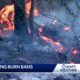 Some burn bans lifted