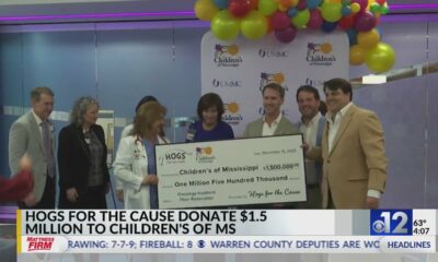 Hogs for the Cause donate to Children's of Mississippi