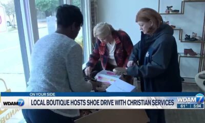 Boutique partners with Christian Services on shoe drive