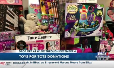 Toys for Tots donations at WLOX through December 4th