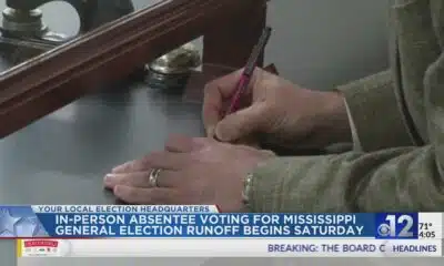 In-person absentee voting for Mississippi General Election runoff begins Saturday