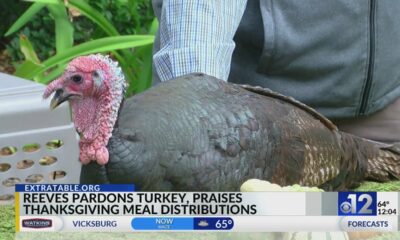 Mississippi governor pardons turkey, announces poultry donation