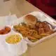 Foodie Finds: JB's BBQ-style fried shrimp, fries, yams and mac & cheese