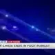Car chase ends in foot pursuit