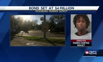 Bond set for Vicksburg murder suspect