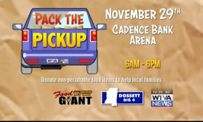 Pack the Pickup set for Nov. 29 in Tupelo