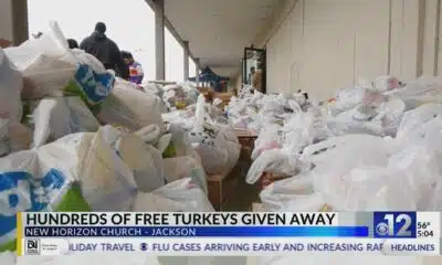 Hundreds of free turkeys given away in Jackson