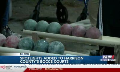 Spotlights added to Harrison County’s bocce courts