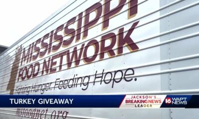 Donated turkeys distributed by Mississippi Food Network