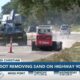 MDOT removing sand on Highway 90 in Pass Christian