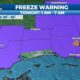 11/28 - Jeff's "Freeze Warning Overnight" Tuesday Afternoon Forecast