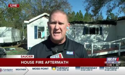 LIVE: Fire takes over, destroys Saucier home
