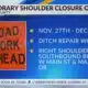 Temporary shoulder closure on U.S. 49 in Rankin County