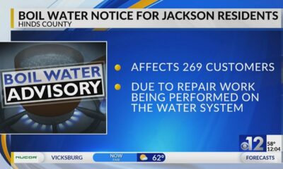 Nearly 270 Jackson customers under boil water alert