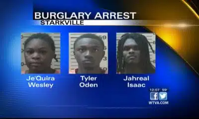 Trio arrested for burglary in Starkville