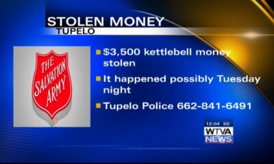 $3.5K worth of Salvation Army kettlebell money stolen in Tupelo