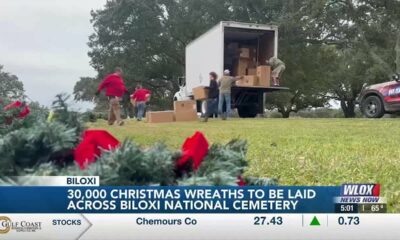 Over 30,000 wreaths to be laid across Biloxi National Cemetery