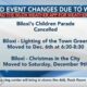 Holiday events rescheduled, canceled due to weather this weekend