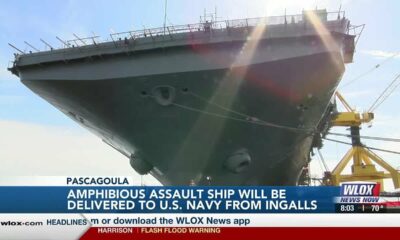 LIVE: Ingalls prepares to christen Navy amphibious assault ship