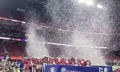 No. 8 Alabama celebrates SEC title win over No. 1 Georgia