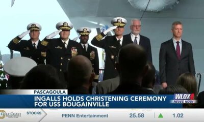 Ingalls holds christening ceremony for assault ship USS Bougainville