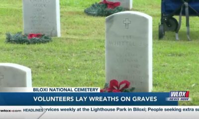 Hundreds gather for 11th laying of wreaths ceremony at Biloxi National Cemetery