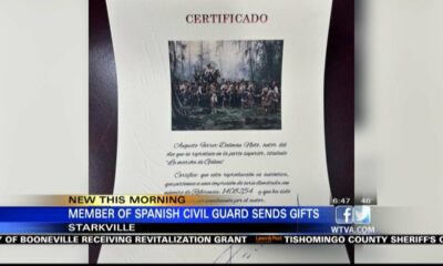 Starkville police receives some gifts from a friend in the Spanish Civil Guard