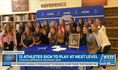 13 Ocean Springs student athletes sign to play at next level