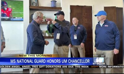 MS National Guard presents medal to Ole Miss chancellor