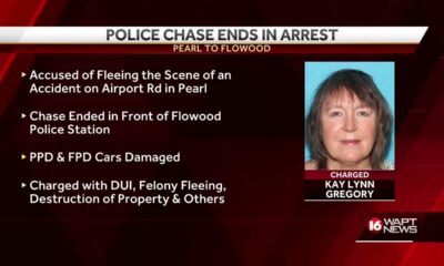 Woman arrested after Pearl police chase