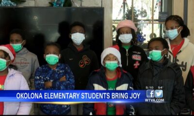 Okolona Elementary students bring holiday cheer to local nursing home