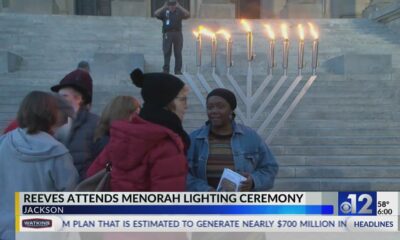 Mississippi governor attends Menorah lighting ceremony