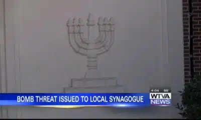 Bomb threats reported at Jewish temples in Columbus, Tupelo