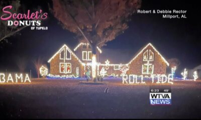 Dec. 13 – '12 Nights of Christmas Lights' winner: Robert and Debbie Rector of Millport, Alabama.
