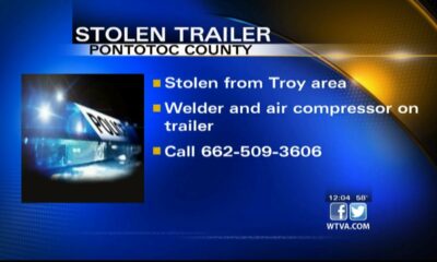 Trailer reported stolen in Pontotoc County