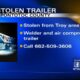 Trailer reported stolen in Pontotoc County
