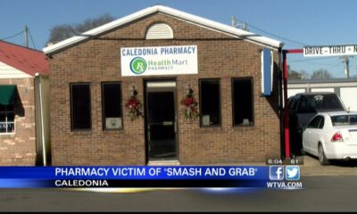 Caledonia pharmacy was victim of “smash and grab”