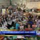 Dance team surprised Saltillo students with board games