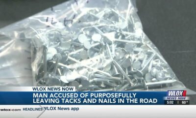Long Beach man arrested after throwing nails, tacks onto roads