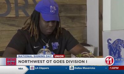 Northwest Community College offensive lineman, Cameron Pascal, signs with Memphis