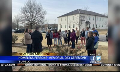 Tupelo hosts ceremony for Homeless Persons' Memorial Day