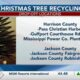 Christmas tree and cardboard recycling locations across the Gulf Coast announced