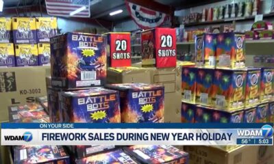 Firework sales during New Year's holiday