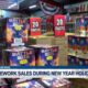 Firework sales during New Year's holiday
