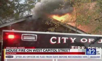 Crews respond to house fire on West Capitol Street