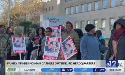 Family of missing man gathers outside JPD headquarters