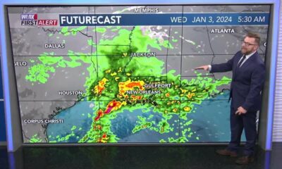 Rain moves in tomorrow!