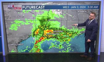 Rain moves in tomorrow!